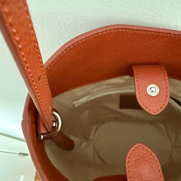 Liffner Belted Bucket Bag in Rust - Picture 5 of 6